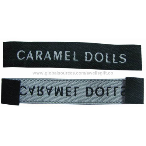 Buy Wholesale China Manufacturers Design High Quality Standard Size Neck  Damask Satin Woven Label Garment & Woven Label Garment at USD 0.6