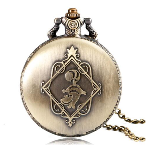 Quartz Pocket Watch Alice in Wonderland