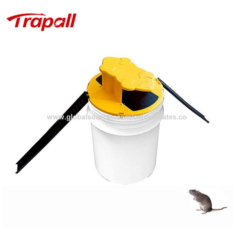 Slide Bucket Lid Mouse/Rat Trap with Ramp, Auto Reset Multi Catch