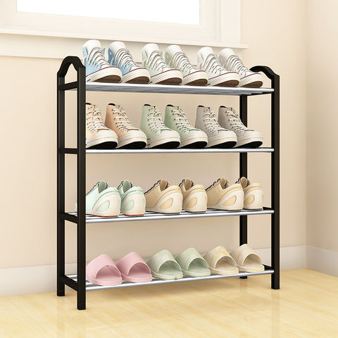 Buy Wholesale China Multi-layer Simple Shoe Rack Home Space Saving  Multi-functional Storage Rack New Dormitory Rental Room Small Shoe Cabinet  & Shoe Racks at USD 3