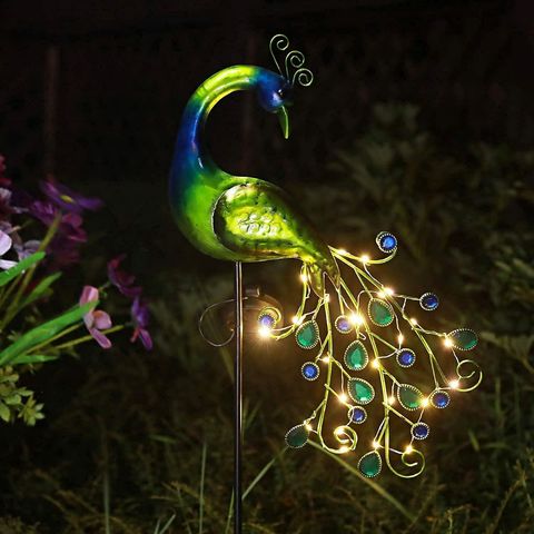 1 Pcs Solar Powered Flying Butterfly Bird Sunflower Yard Garden Stake  Ornament Decor