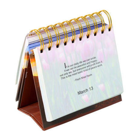 Calendar Desktop Promotional Calendar Cardboard Stand 365 Days Calender ...