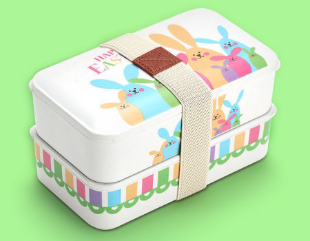 Bento Lunch Box New Custom Bamboo Fiber Sealed Student Lunch Box Children's Tableware supplier