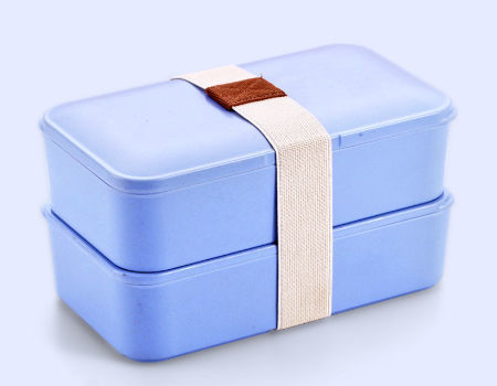 Bento Lunch Box New Custom Bamboo Fiber Sealed Student Lunch Box Children's Tableware supplier