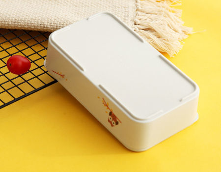 Bento Lunch Box New Custom Bamboo Fiber Sealed Student Lunch Box Children's Tableware supplier