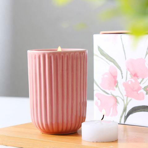 Buy Wholesale China Glazed Household Ceramic Scented Candle Cups