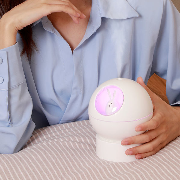 China New space rabbit humidifier usb spray night light mute bedroom ...