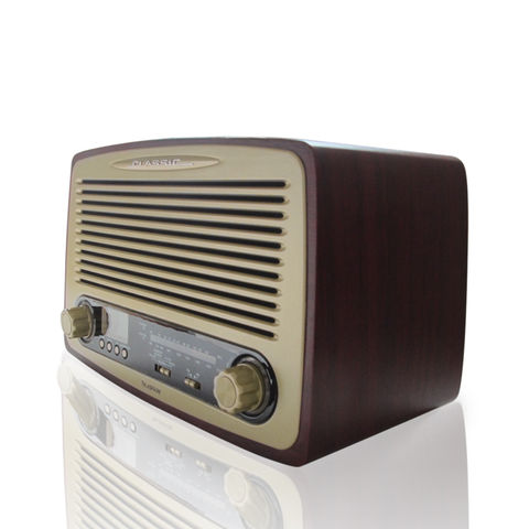 Buy Wholesale China Oem Customized Retro Usb Sd Tf Mp3 Player Fm Am Wooden  Radio With Blue Tooth Speaker & Fm Am Wooden Radio