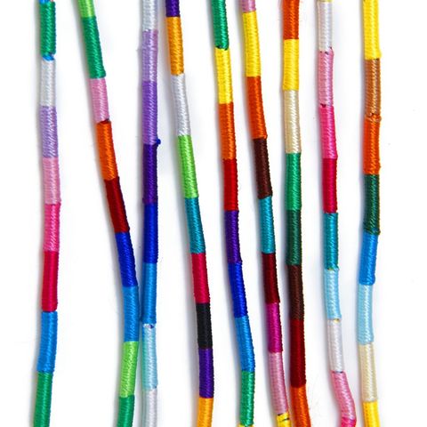9er Pack Hippie-Stil Geflochtene Freundschaftsarmbänder Gewebtes Handgelenk Knöchel Geflochtenes Armband - Ra Farbe