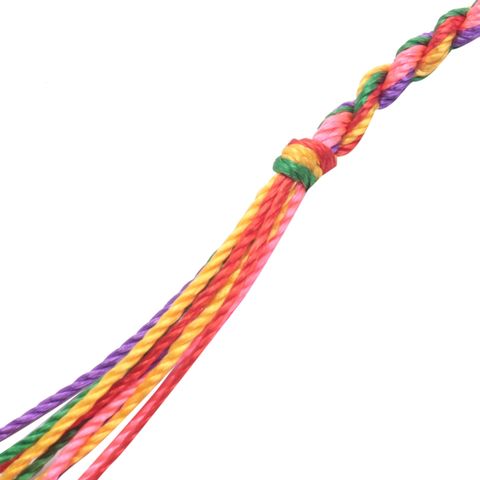 9er Pack Hippie-Stil Geflochtene Freundschaftsarmbänder Gewebtes Handgelenk Knöchel Geflochtenes Armband - Ra Farbe