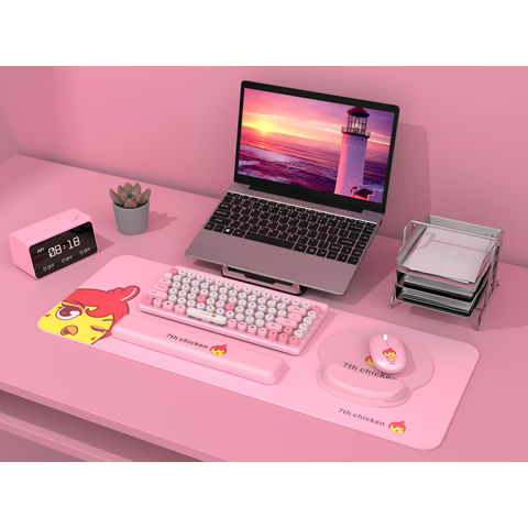 China Retro round Cartoon Colorful 2.4G wireless Keyboard and mouse ...