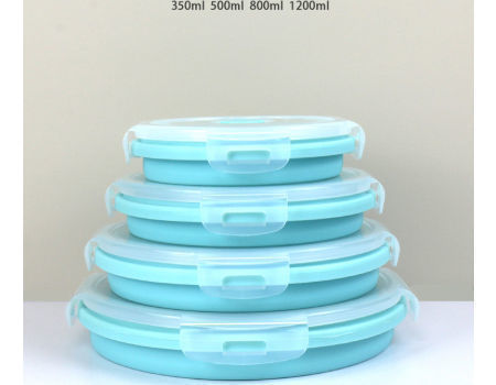 Buy Wholesale China Silicone Food Container Round Square Portable