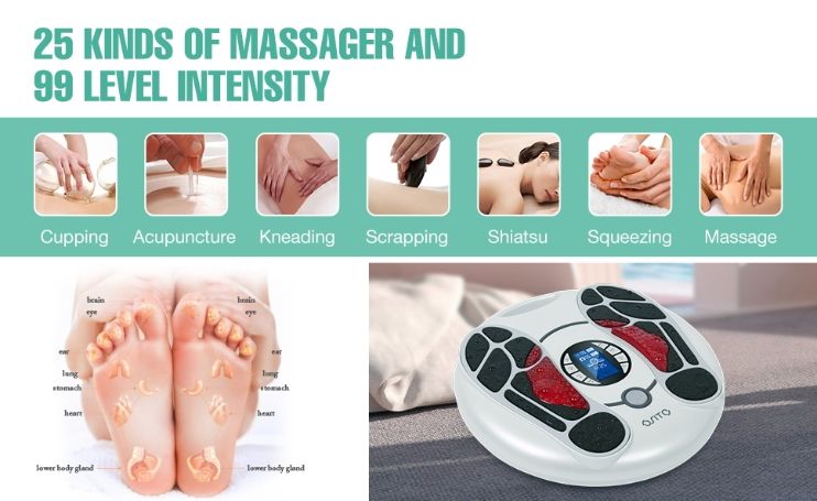 Buy Wholesale China Foot Massager Ems Electric Foot Massager Digital  Physiotherapy Machine Electrodes Pads & Foot Massager at USD 35