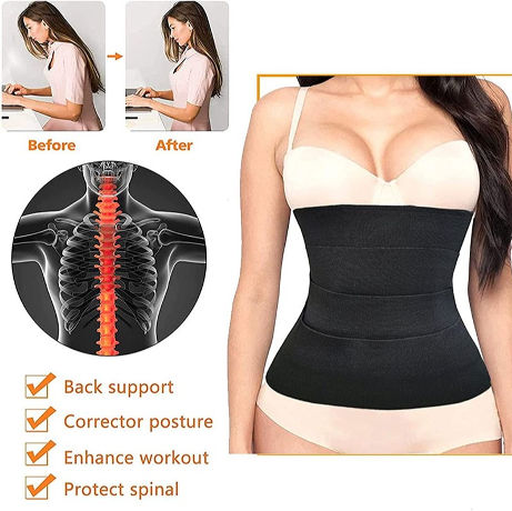 Invisible Wrap Waist Trainer Women Slimming Tummy Wrap Belt Waist Trainer  Corset Trimmer Body Shaper Belt for Women Plus Size
