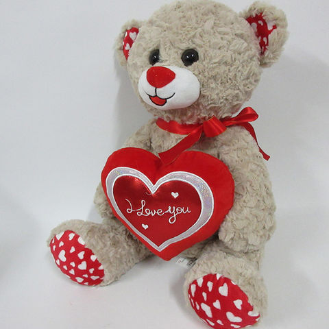 Compre Oso De Peluche De San Valentín, Oso Relleno De Felpa Con