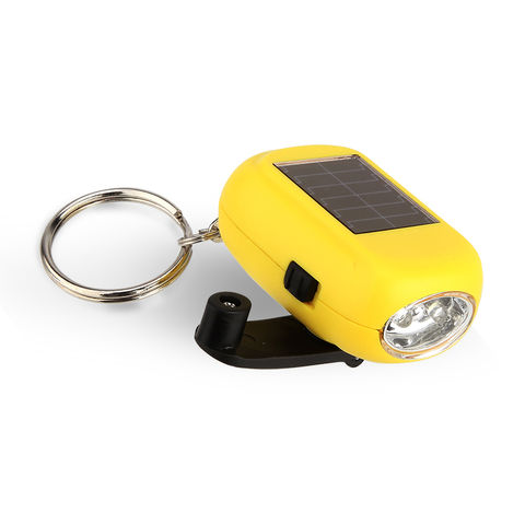 Solar Powered Hand Crank Flashlight- Rechargeable LED Cranking