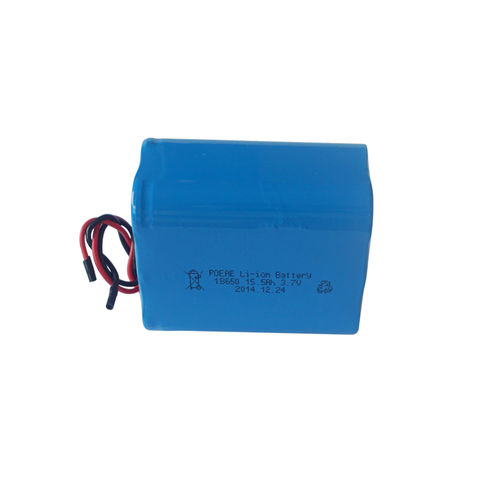 China Battery pack 1s6p 3.7v 15500mah rechargeable 18650 lithium ion ...