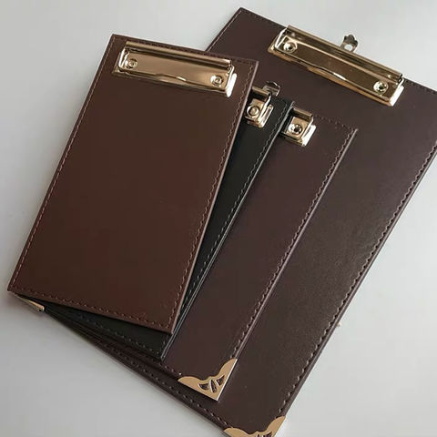 China Fashionable Style Design PU Leather Menu Paper Files Folder with ...