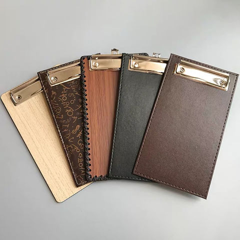 China Fashionable Style Design PU Leather Menu Paper Files Folder with ...