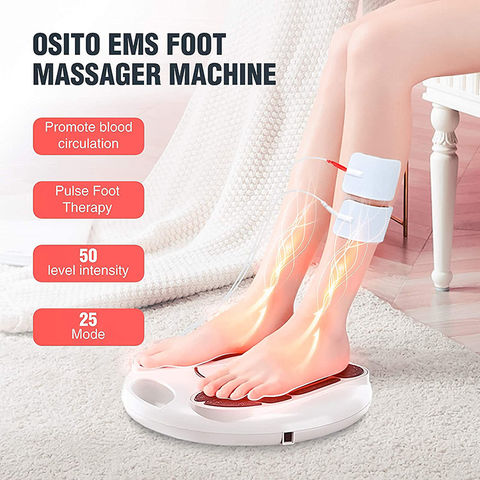TENS EMS Foot Massager Booster Machine Feet Legs Circulation Device Pain  Relief