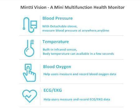 China Bluetooth multiparameter health tracker blood pressure monitor ...