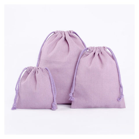 Narrow Medium Bright Purple Gift Bag