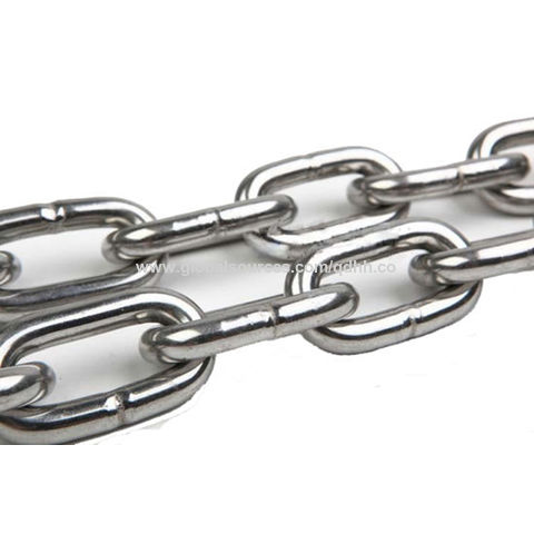 Linking Chain China DIN763/DIN764/DIN766 standard stainless steel link chain, SUS304 ...
