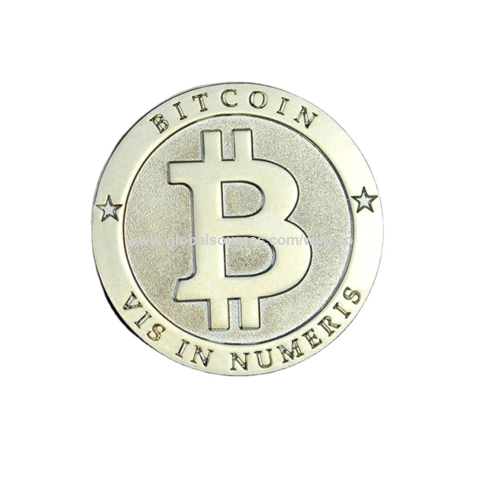 Custom Bit Bitcoin China Double Side Souvenir Gold Bit Coin Maker Custom Metal Sublimation ...