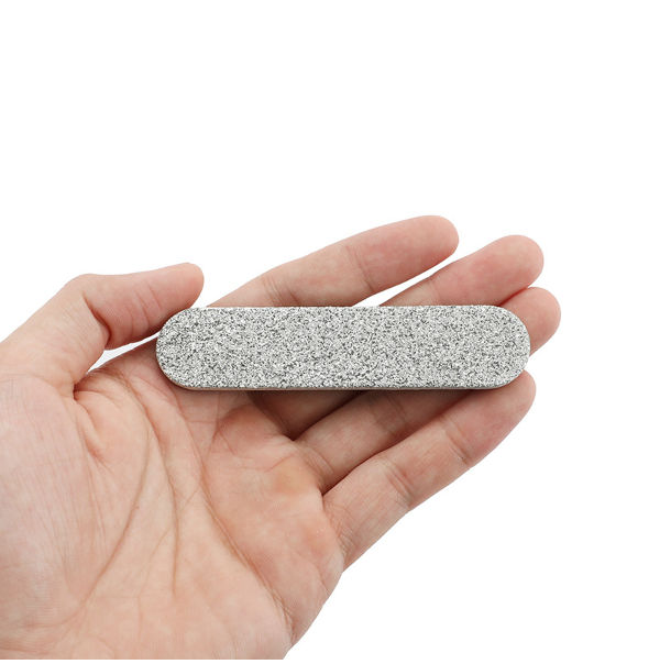 China Factory Wholesale Professional Double Sided Silver Sand Plastic Nail File Nail Buffers