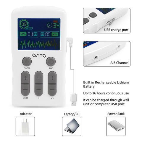 Digital Electrical Muscle Stimulator EMS for Muscle Pain Relief