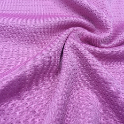 Breathable Light Color Polyester Spandex Mesh Knitting Fabric