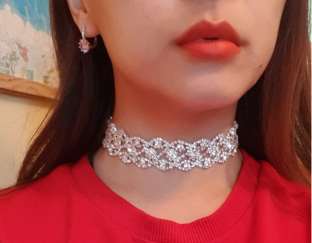 diamond encrusted collar