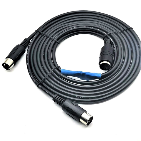 Compre 5 P Din Cable Divisor 5 Pin Din 1 Enchufe Hembra A 2