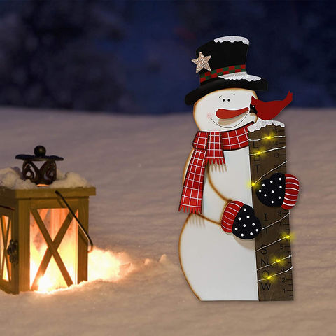 Snowman Metal Yard Stick