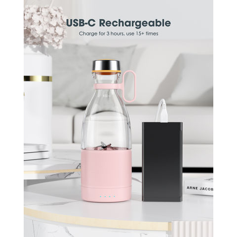 Compre Botella De Agua Portátil Recargable Usb Exprimidor Batidora Botella  Taza y Batidora De Botellas Personal de China por 12.9 USD