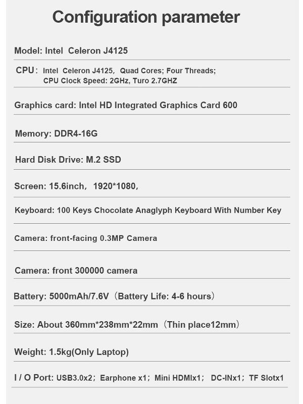 Cheap Price Laptops J4125 16GB RAM 1TB SSD Customized LOGO school student Notebook computer Win10 supplier