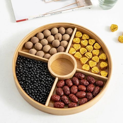 dry fruit tray with lid divided