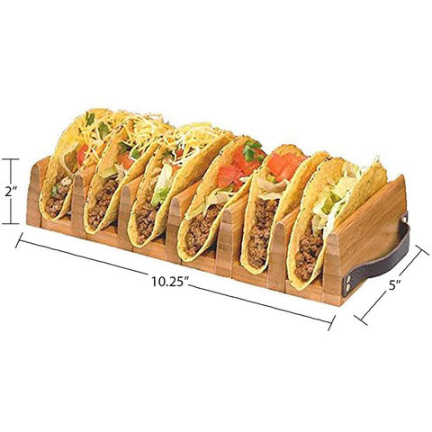 Wooden Sushi Taco Holder Accessories Taco Holder Taco Holder for Kitchen  Table