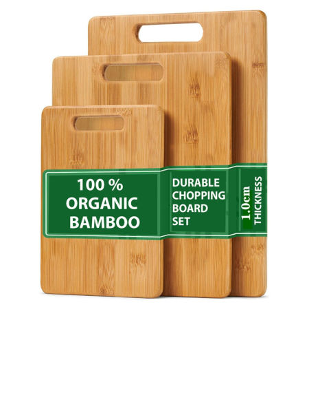 Bamboo Wooden Chopping Boards 3 Piece, Wooden Chopping Boards Cut To Size