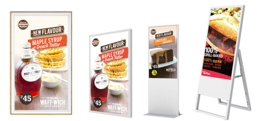 Factory size OEM Wall-mount/ Floor-standing Advertising led /lcd screen ...