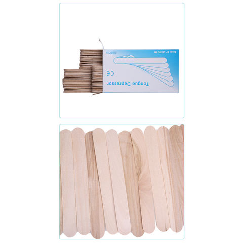 100-PCS/ Large Waxing Wood Applicators (Tongue Depressors)