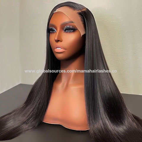 Wholesale Human Hair Wig Vendor Malaysian Silky Straight Wave Lace