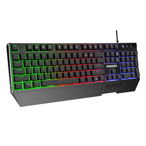 China Colorful Backlit Gaming Keyboard, Combined Multimedia Keys to ...