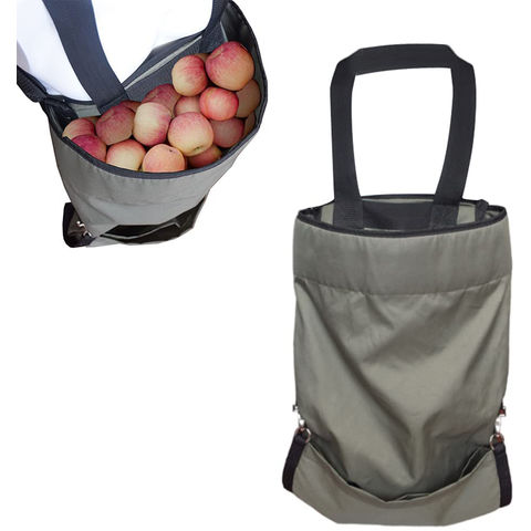 Canvas Fruit Picking Bag Vegetable Harvest Bag Waterproof Accessories Heavy  Duty Green 