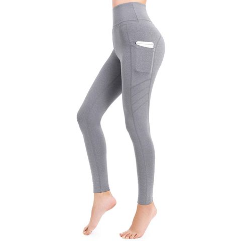 China Yoga pants new arrival yoga leggings solid color tight elastic ...