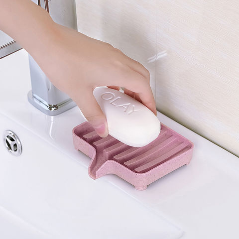 Buy Wholesale China Leaf Shape Soap Holder Self Draining Soap Dish For Bar  Soap Decorative Plastic Box & Soap Dish at USD 0.3