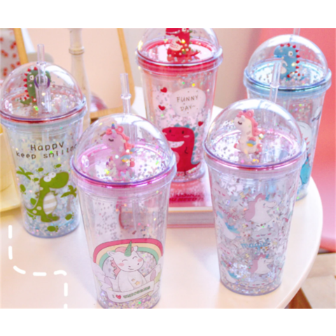 Buy Wholesale China Water Bottle Ice Cup Straw Girls Cute Summer