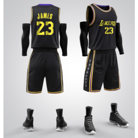 New Lakers James Basketball Wear Men's Suit Student Custom Warrior