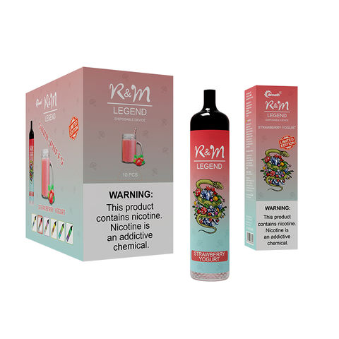 China Original R&M R and M RandM Legend 5000 USA RU packaging for Vapes ...