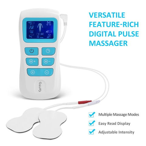 TENS Machine 10 Mode Massager Electric Pulse Therapy + Face/Eye Massage Pad